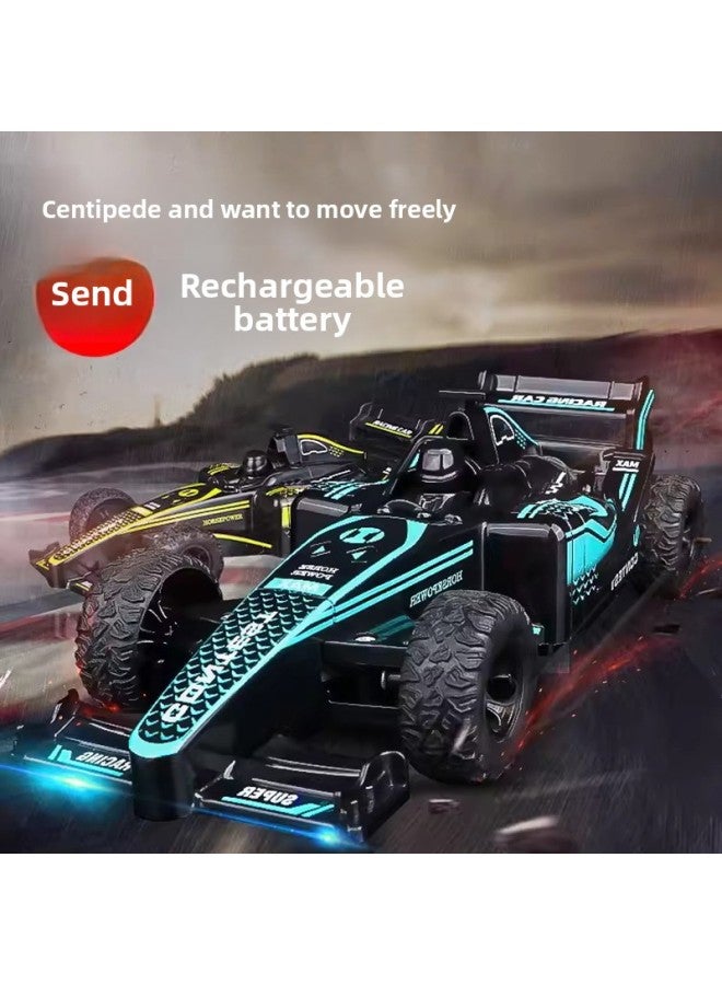 Remote Control Car Charging Wireless High-speed Remote Control Car Racing Car Drift Car Model Electric Children's Toy Car Boy-Colour:Graffiti Red Remote Control F1 Racing Car [rechargeable Model]-Proportion:Fun Model [1 Set Of 4 Times Battery Life Lithium Battery + 1 Original Battery  - Image 2