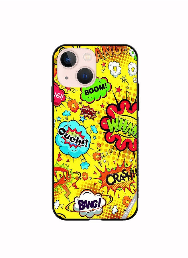 VR CREATIVE - Protective Case Cover For Apple iPhone 14 Plus Multiple Stickers Design Multicolour - Image 1