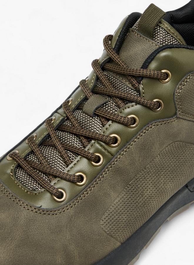 LBL by Shoexpress Panelled Lace-Up Ankle Boots - Image 4