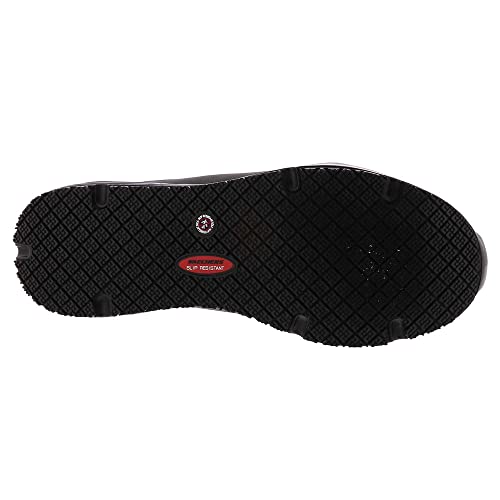 Skechers Men's Work Uno SR Sutal Lace Up Skech AIR 200054 P Food Service Shoe, Black, 10.5 - Image 4