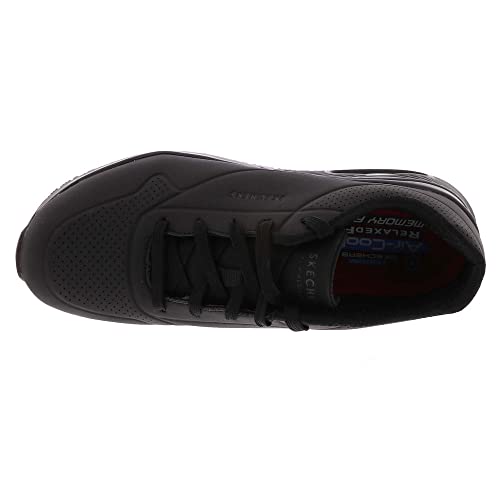 Skechers Men's Work Uno SR Sutal Lace Up Skech AIR 200054 P Food Service Shoe, Black, 10.5 - Image 3