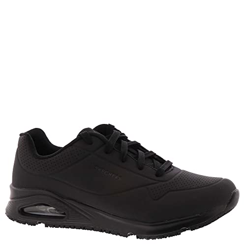 Skechers Men's Work Uno SR Sutal Lace Up Skech AIR 200054 P Food Service Shoe, Black, 10.5 - Image 2