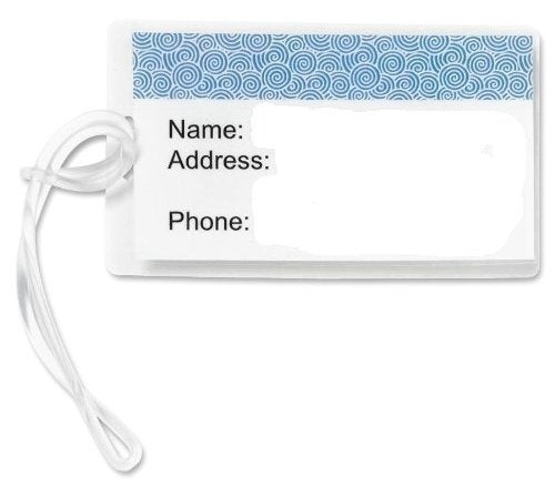 GYBest Best 100-Pack 6'' Clear Plastic Luggage Tag Loops - Image 5