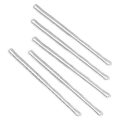 GYBest Best 100-Pack 6'' Clear Plastic Luggage Tag Loops - Image 1