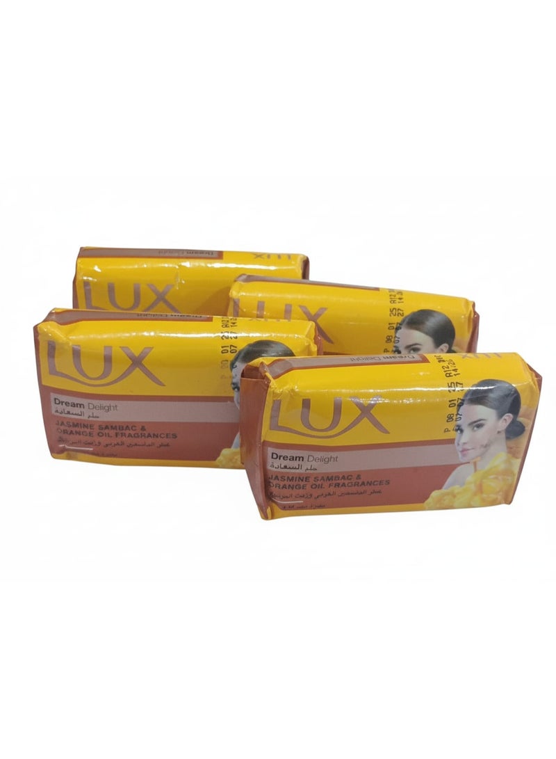 لوكس صابون 115 جم برتقالي 4 قطع