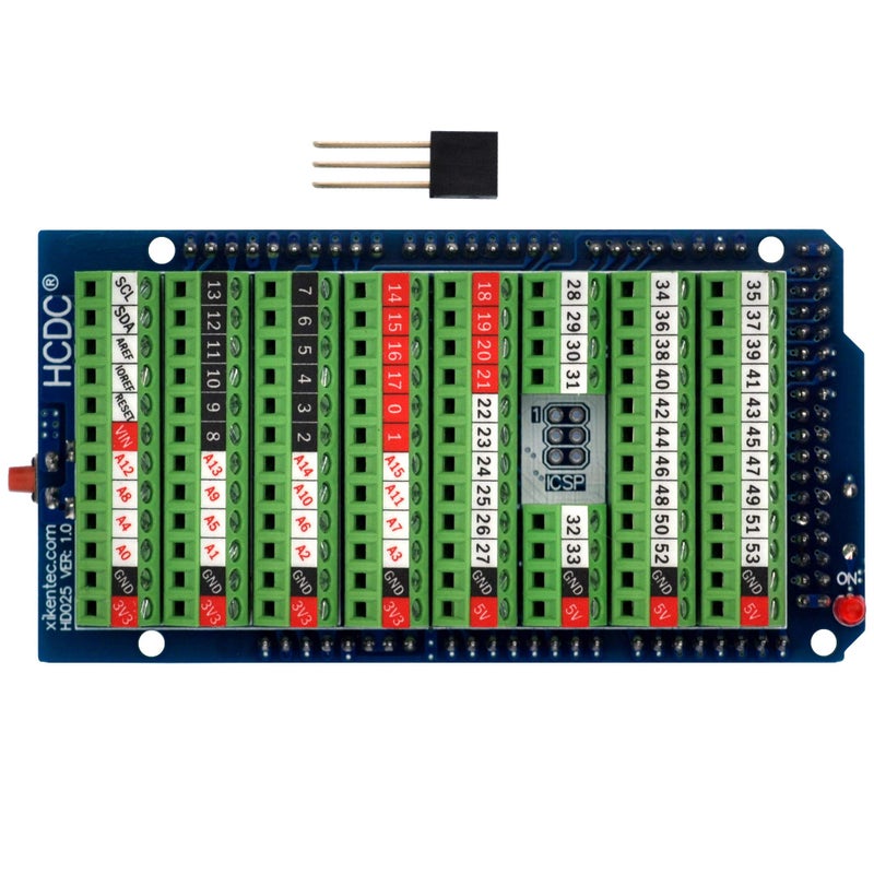 HCDC Screw Terminal Block Breakout Shield Module for Arduino MEGA-2560 R3 - Image 2