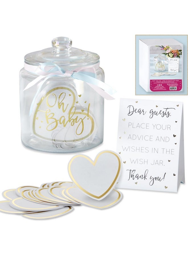 Kate Aspen Iridescent Baby Shower Decorations, Wishes For The Baby Jar with 50 Heart Shaped Advice Cards Guest Book, Iridescent Decor, Oh Baby - pzsku/Z23C5C6EB3EB08C8CA87AZ/45/_/1741329995/92df04d3-e1a9-4ccc-b23f-8f0674f8a575