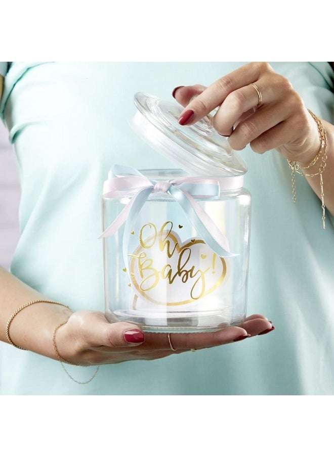 Kate Aspen Iridescent Baby Shower Decorations, Wishes For The Baby Jar with 50 Heart Shaped Advice Cards Guest Book, Iridescent Decor, Oh Baby - pzsku/Z23C5C6EB3EB08C8CA87AZ/45/_/1741329996/ddfef812-72cd-4576-afd5-ed56dd873ec3