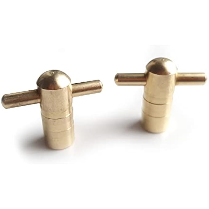 SOLID BRASS RADIATOR KEY - RADIATOR BLEED VENTING KEY - RADIATOR VALVE KEY - VENTING AIR VALVE - PACK OF 2 - GOLD - Image 2