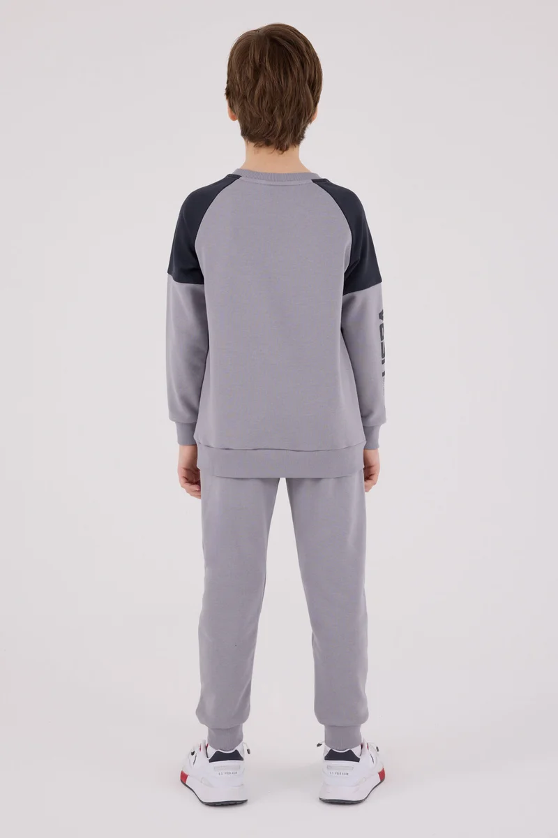 U.S. Polo Assn. U.S. Polo Assn Boys Grey Tracksuit Set