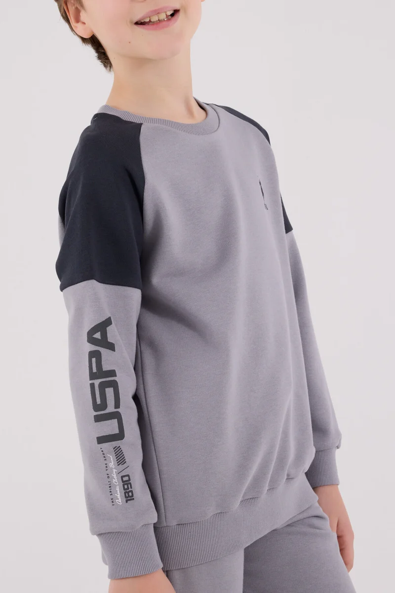 U.S. Polo Assn. U.S. Polo Assn Boys Grey Tracksuit Set
