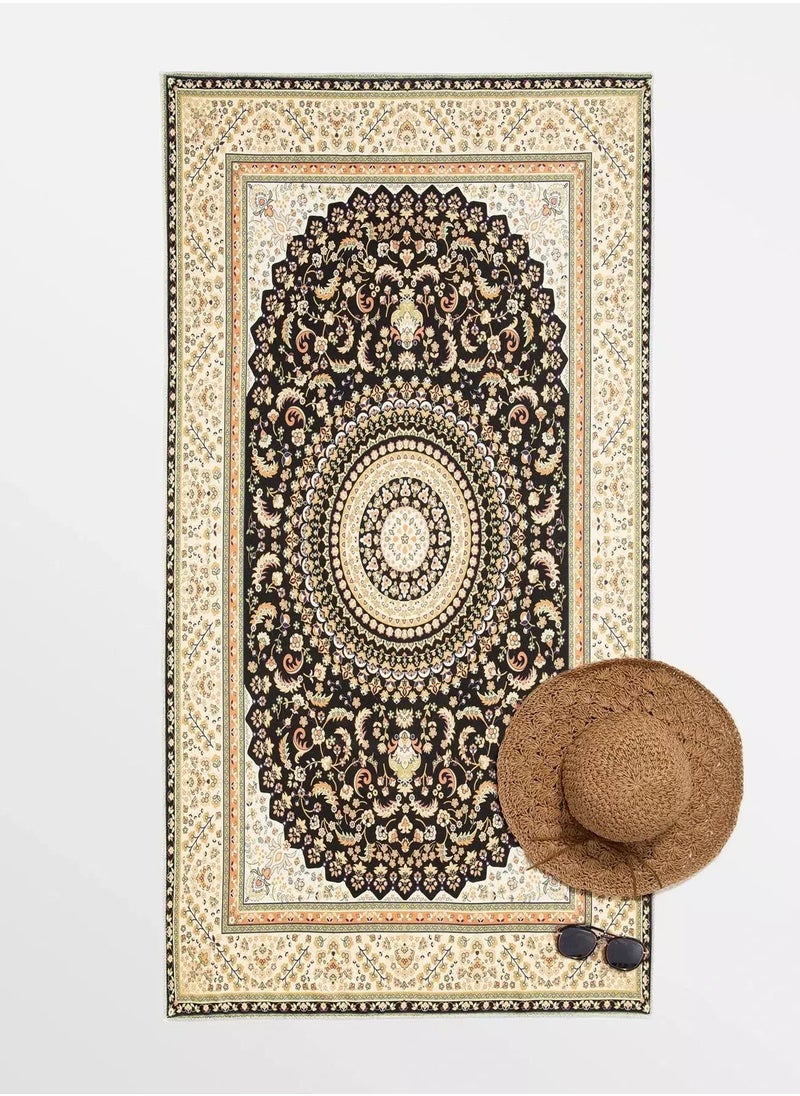 ماركة غير محددة بطانية شاطئ مطبوعة بالكامل  - Image 1