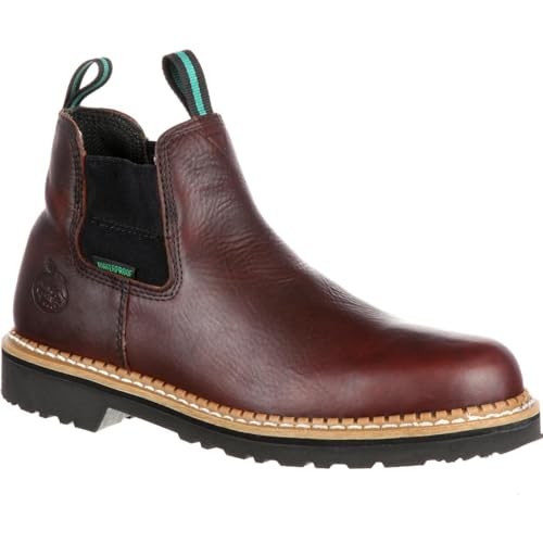 Georgia Boot Georgia Giant High Romeo Waterproof Steel Toe Boot, Soggy Brown, Size 12(W) - Image 1