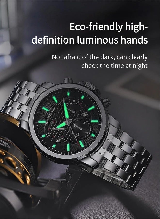 Chenxi Men's Business Waterproof Calendar Watch（Casual steel strap luminous watch, stylish business watch, luxurious watch） - Image 4