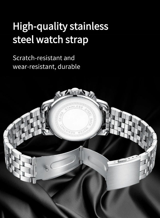 Chenxi Men's Business Waterproof Calendar Watch（Casual steel strap luminous watch, stylish business watch, luxurious watch） - Image 3