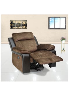 Multi Home Furniture Single Leather Recliner 360 Sofa MH-1145A-30-BROWN Modern Rocker Ergonomic Lounge 360 Degree Swivel Single Sofa Seat  - Image 5