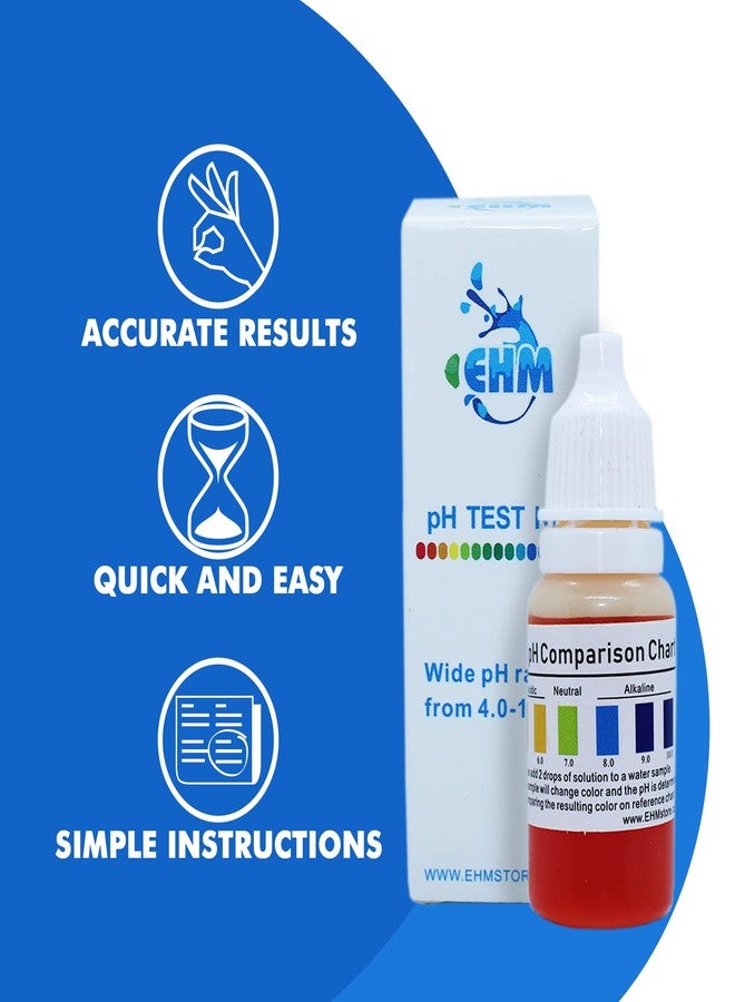 EHM Alkaline Water (ph Test Kit) for Drinking Water Measures pH Level of Water More Accurately Than Test Strips pH Starter Kit Drops Easy to Use - Image 5