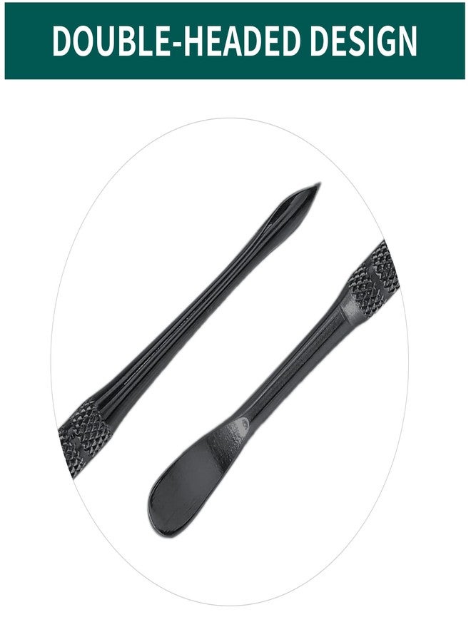 Suiwotin 3PCS Wax Carving Tools, Stainless Steel Wax Tool Carving Tool Kit, Double-Headed Sculpting Tool Spoon, Black - Image 4