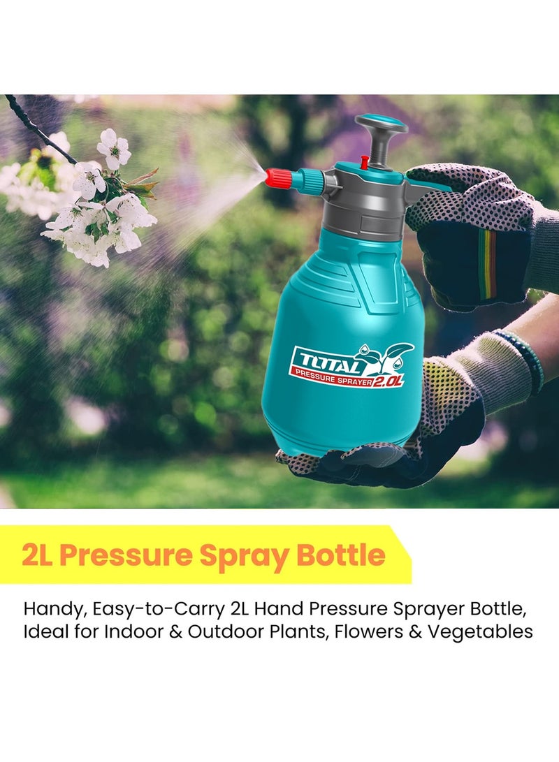 TOTAL Spray Bottle 2L Capacity With 2.5 Bar High Pressure Spray Bottle THSPP20202 - Image 5