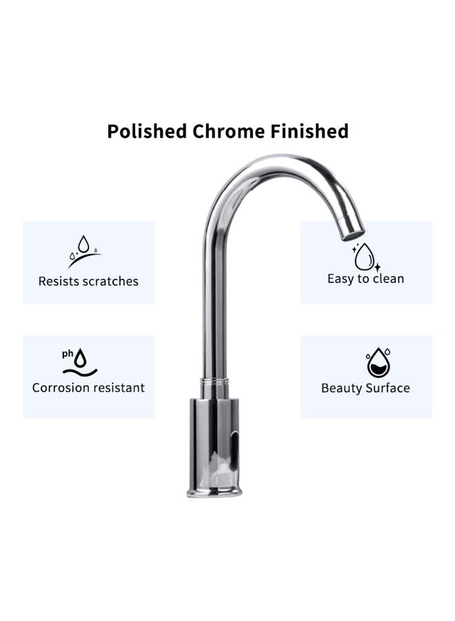 Loquat Automatic Sensor Touchless Faucet Silver 45.6x28.5x9.0centimeter - Image 3