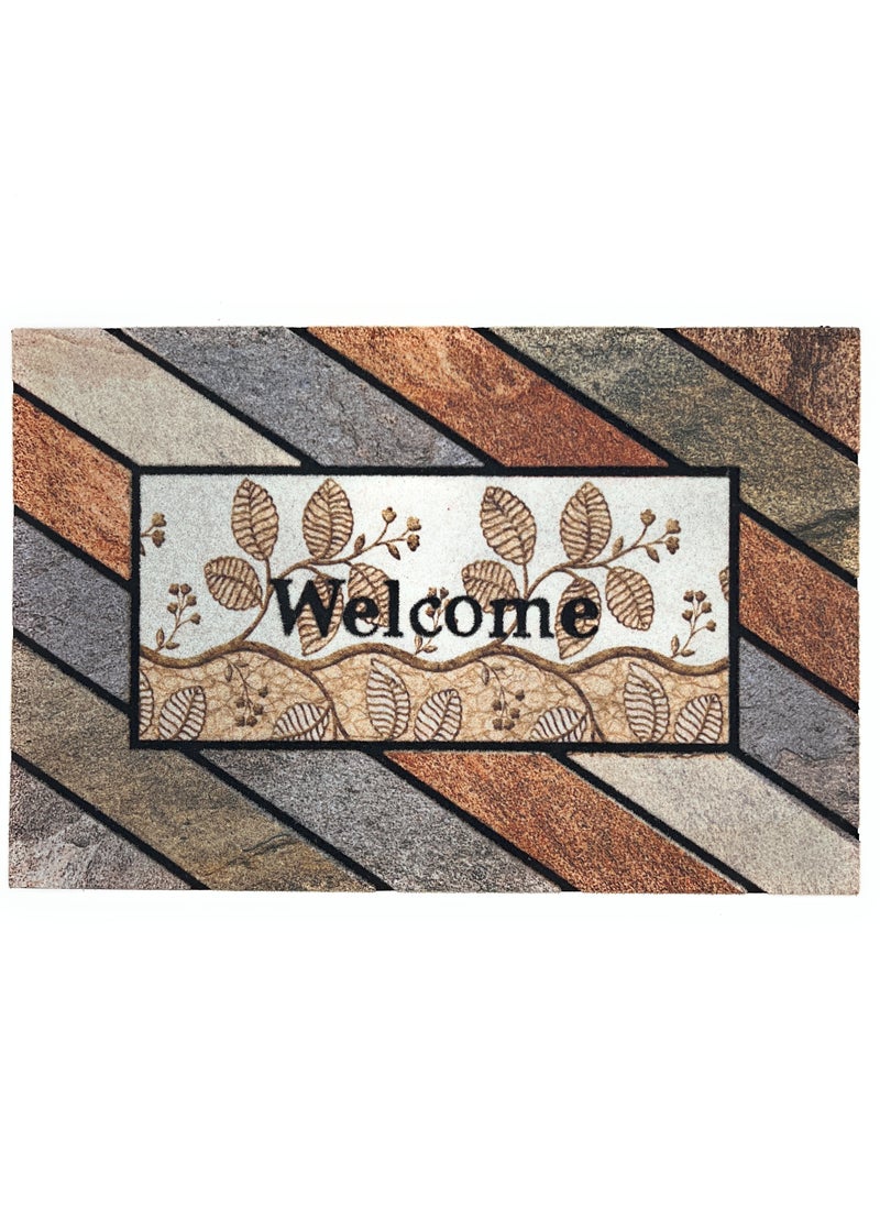 VIO Anti Slip Heavy Duty Door Mat Thick Non-Slip Rubber Back Welcome Indoor Outdoor Washable Doormat Entryway Mat for Front Door Back Door Home Décor Mat Door Entrance Yard Corridor Office 