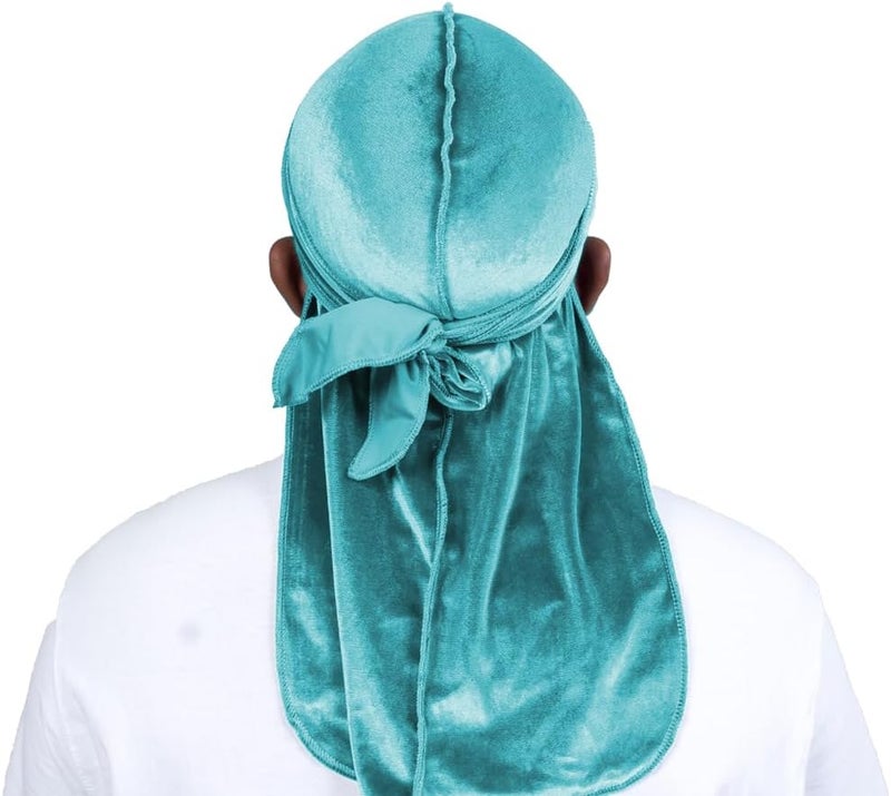 ForceWave Velvet Durag for Men Wave Cap Velvet Dorag for Men Women 360 Wave - Image 2