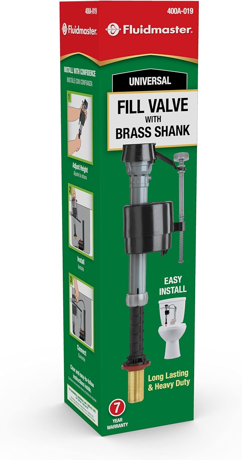 Fluidmaster 400A-019 Brass Shank Toilet Fill Valve - Image 1