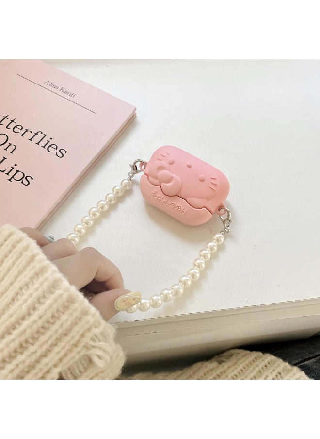 Generic - KT Cat Handbag For Apple AirPods Pro Bluetooth Wireless Earphone Set 1/2/3 Generation Cute Silicone Women-Color:KT Cat Tote-Applicable Model:AirPods 1/2 Generations General - Image 1
