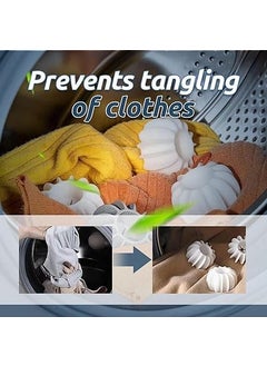 SHOPLUV See Ever Washing Machine Special Ball Silicone Tidy Clothes Deep Cleaning AntiWinding Laundry Washing Balls Washer Balls Reusable Laundry Balls Scrubbing Balls 8Pcs  - Image 5