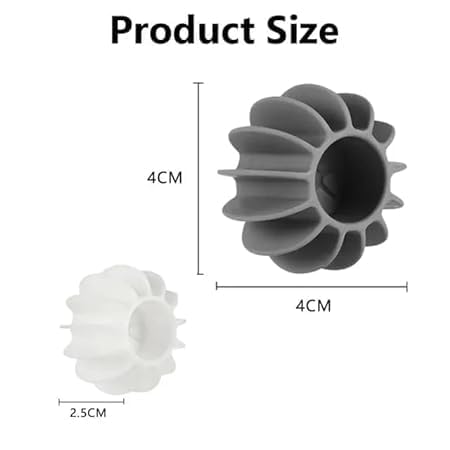 SHOPLUV See Ever Washing Machine Special Ball Silicone Tidy Clothes Deep Cleaning AntiWinding Laundry Washing Balls Washer Balls Reusable Laundry Balls Scrubbing Balls 8Pcs - Image 2