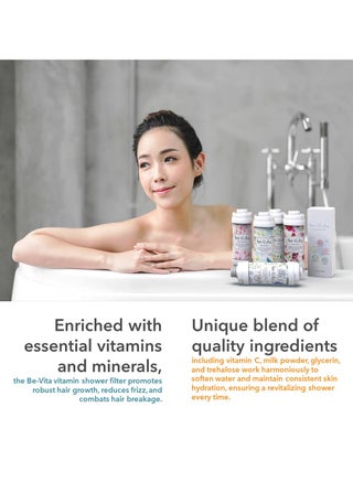 Korean Vitamin Shower Filter - Anti Hair Loss - Prevents Dry Skin - Chlorine Removal - Rust Removal - Relaxing Aromatherapy - Non-Toxic (Baby Powder) - view 5