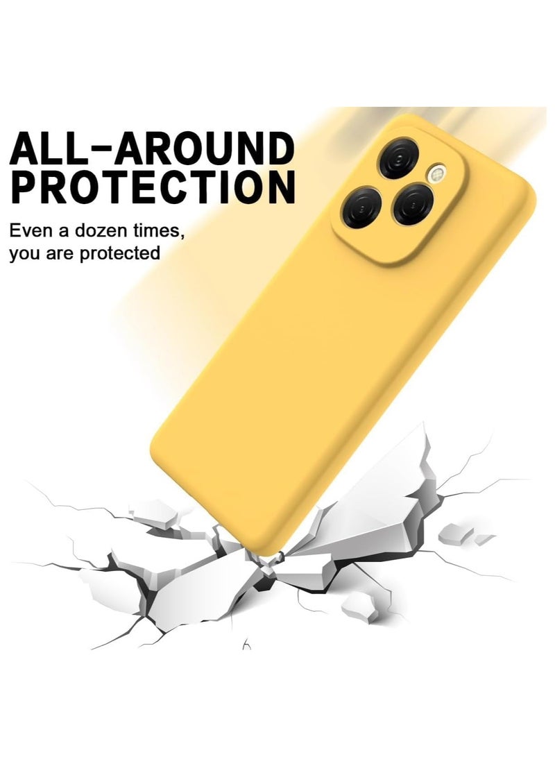 general Case Compatible with Tecno Spark 20 Pro 5G Case, Liquid Silicone Gel Soft TPU Case with Microfiber Cloth Layer, Anti-Fingerprint Shockproof Cover with Lanyard Strap - Image 3