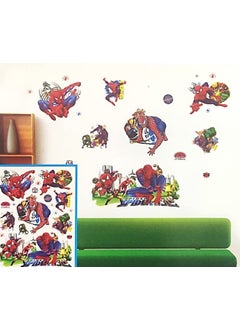Uniq UNIq Funky Spiderman Stylish 3D Puffy Big Size NonToxic Waterproof 9 Stickers Set for Wall Fridge almirah Kids Room  - Image 2