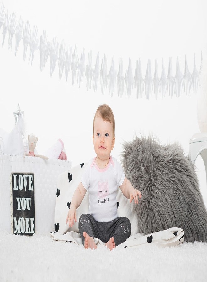 Lamaze Organic Baby Baby Pull On 2 Pack Leggings, Grey Kittie/White Dots, 3 Months - Image 2