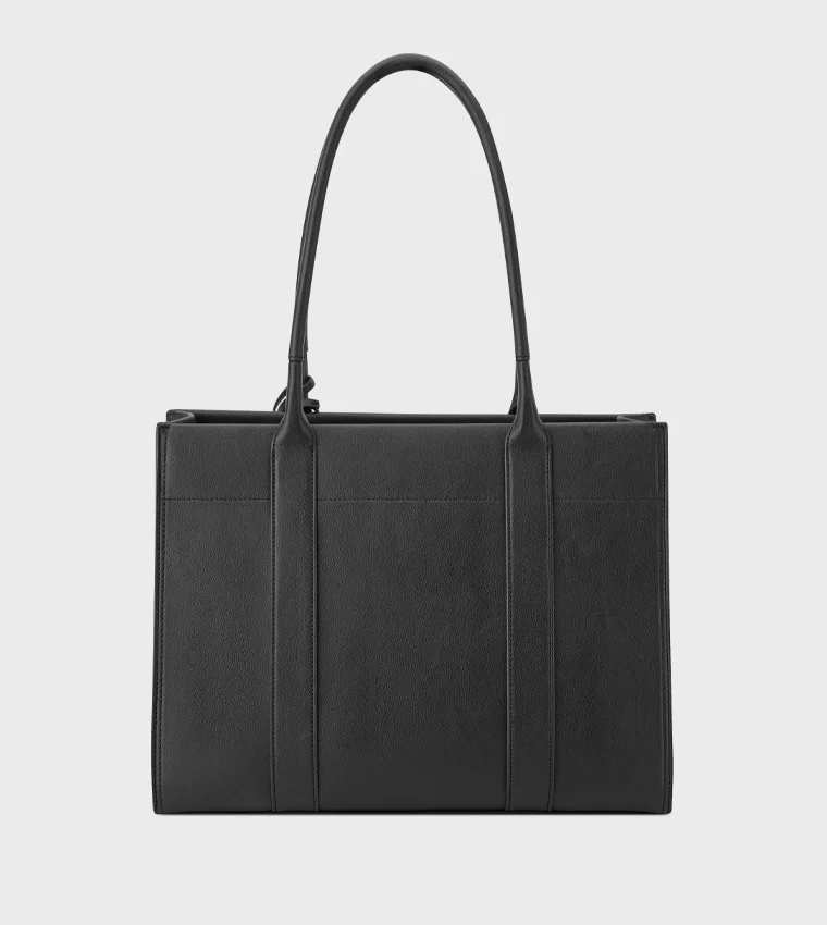 NINE WEST PEYTON Logo Detail Zippered Tote Bag