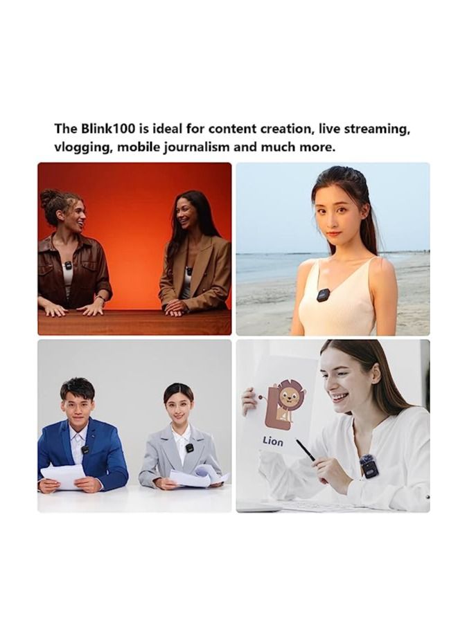 Saramonic Wireless Lavalier Microphone Blink100 B1 2.4GHz Wireless Microphone With Transmitter & Receiver for DSLR Cameras, iPhone,iPad and Android, 164ft Range, Lapel Mic for Recording, Teaching - Image 4