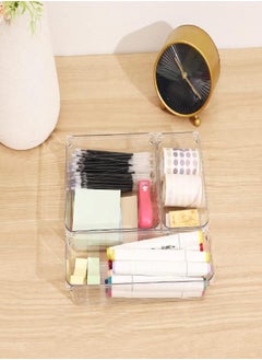 Cq acrylic 25 PCS Clear Drawer Organizers Set,4 Sizes Plastic Vanity Drawer Organizers and Storage Bins, Desk Drawer Organizer Trays for Makeup,Bathroom and Kitchen - pzsku/Z23C6EE549495B92C8C3CZ/45/_/1692952365/d4f7a262-95c0-4334-ba3b-b77b0a5dfb05