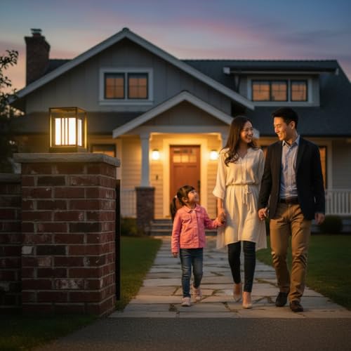 Lyse Decor Outdoor Gate Lights, Gate Lamp for Home Entrance, Boundary Light, Pillar Light, Outdoor Decoration Lamps (Pack of 1) - Image 3