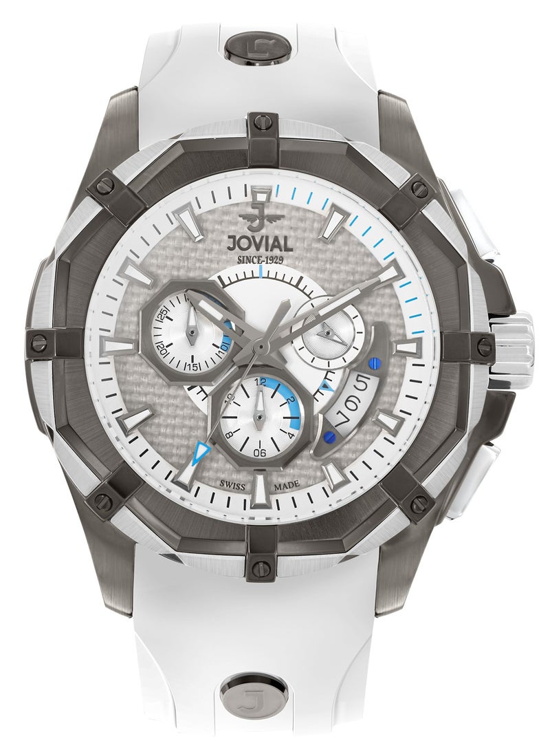Jovial - JOVIAL  12008GBRC77, Chronograph ,NOVAPRIME: a bold fusion of precision, elegance, and cutting-edge Swiss craftsmanship, designed for those who command time. - Image 1