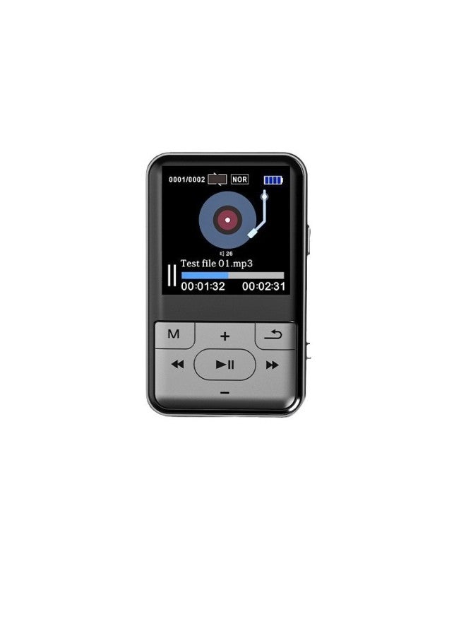 1.5-inch Student Back Clip-on Sports Mp3 Tape Playing Wireless Lossless Bluetooth Music Player-Body Color:Black-Memory Capacity:8GB  - Image 5