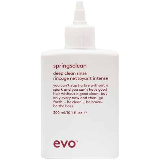 EVO Springsclean Sulfate-Free Clarifying Shampoo for Wavy, Coily & Curly Hair - Deep Cleans, Protects Color & Hydrates
