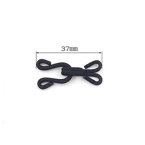Chris.W 5 Sets White Large Covered Hooks & Eye Sewing Closure for Fur Coat Jacket Cape Stole Bracelet Jewelry Books Crafts and More(1.45") - Image 5