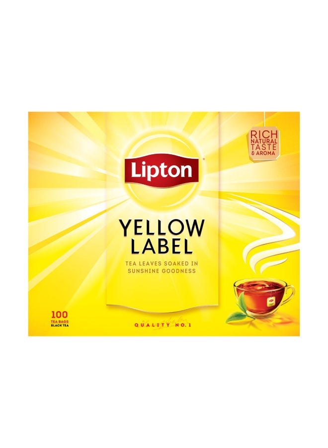 Lipton Black Tea 100 Tea bags 200g & White Sugar 1 kg Bundle - Image 2
