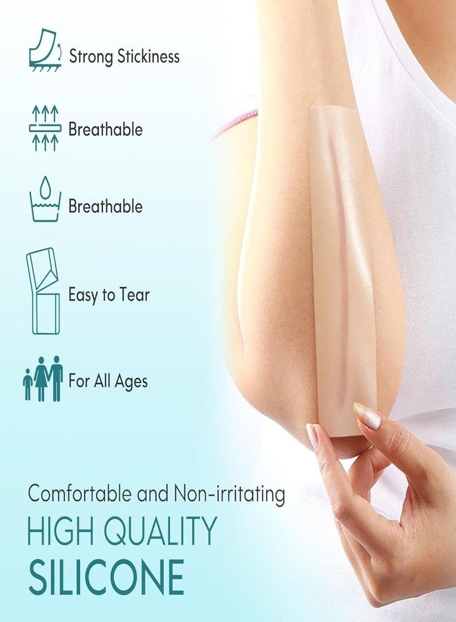 GKdared Scar Removal Tape Scar Removal Sheet Strips for C-Section, Acne Scars, Tummy Tuck, Keloid and Surgical Scars, Reusable Medical Grade Silicone Scar Tape, Get Scars Away Painless Reusable - Image 5