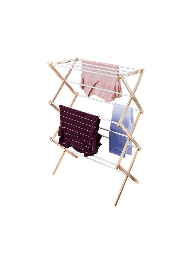 Honey Can Do Honey-Can-Do Wooden Laundry Drying Rack - Image 3