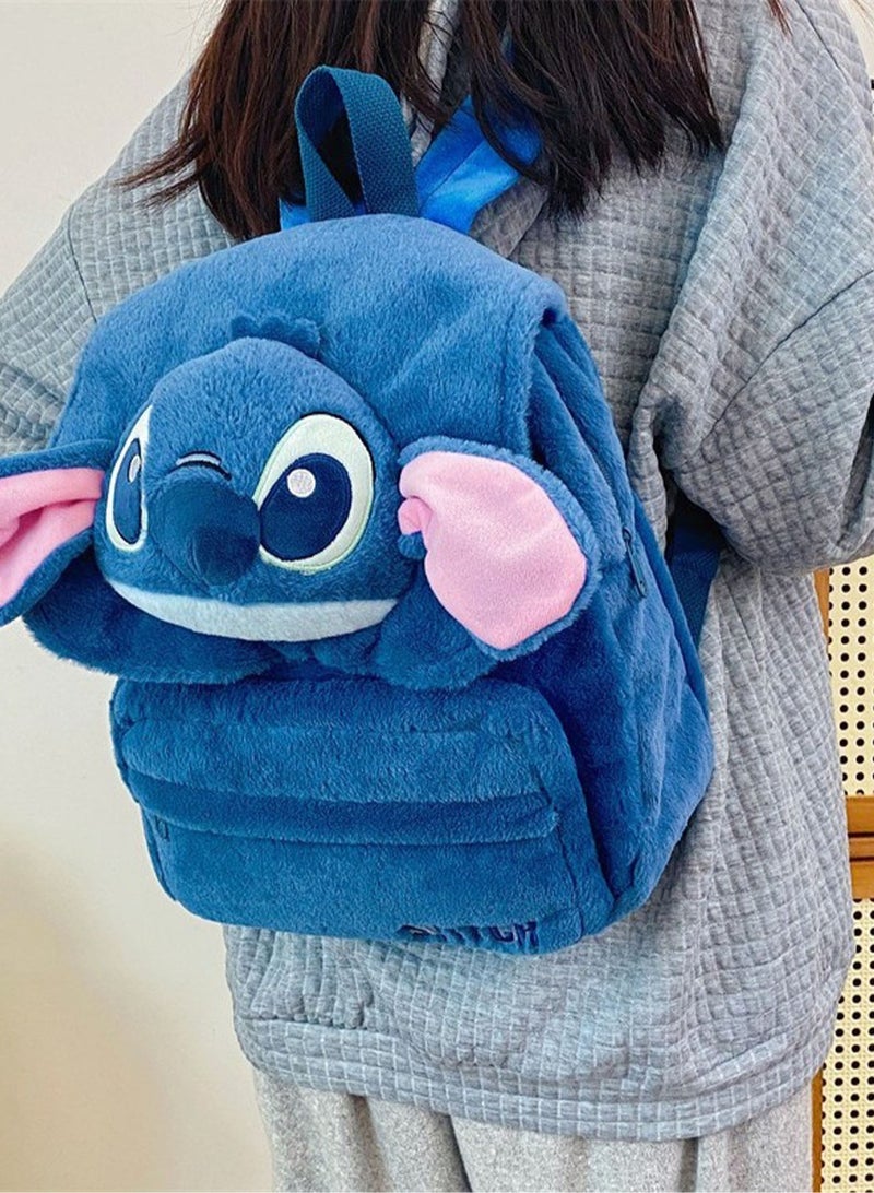 general 2024 New Cute Cartoon Monster Backpack Female Student Bag Large Capacity Plush Doll Backpack - Image 3