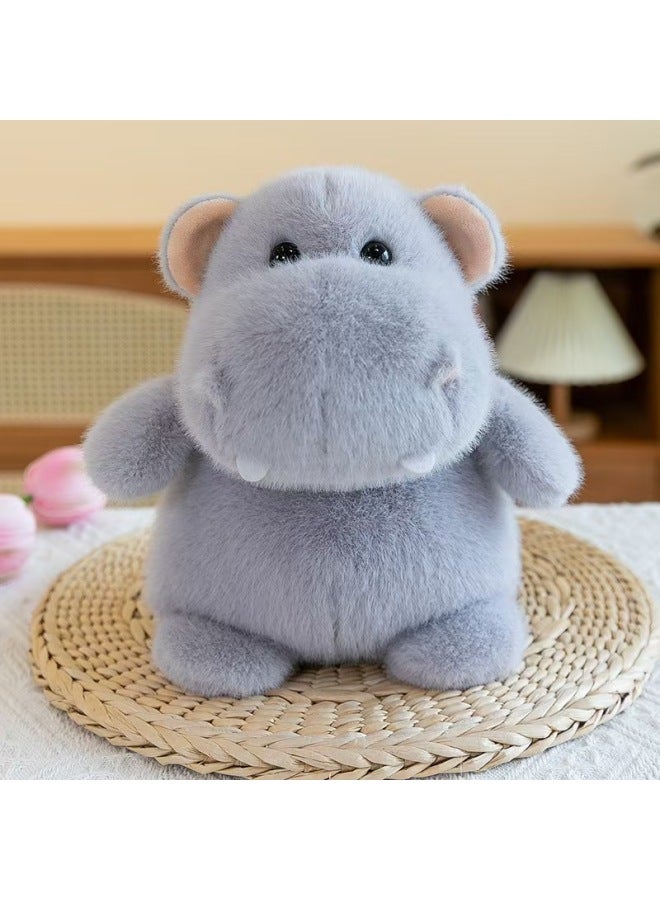 Eight Inch Wedding Throwing Boutique Catch Doll Machine Doll Cartoon Company Activity Gift Plush Toy-Color:Little Hippopotamus - Image 1