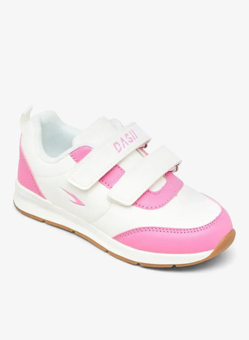 داش Girls Hook and Loop Ankle Sneakers