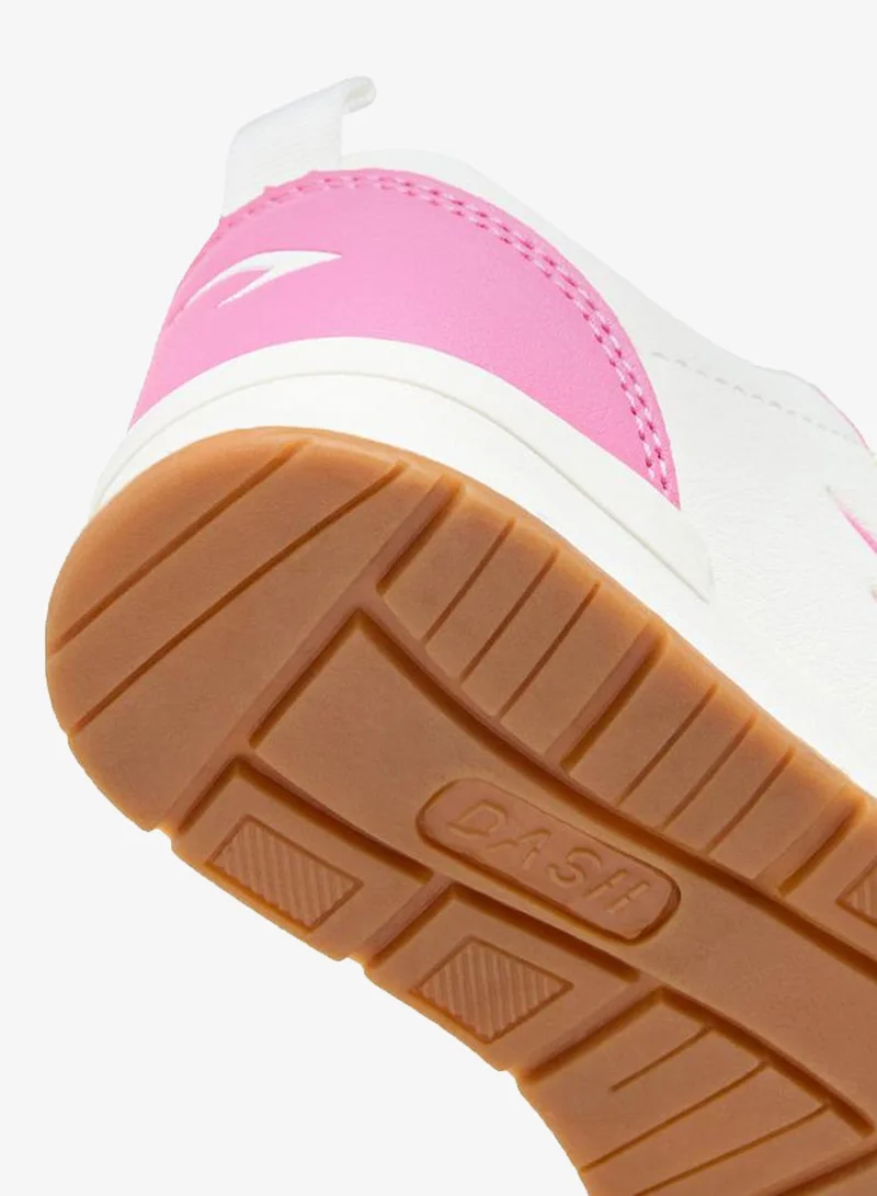 Dash WHITE Girls Hook And Loop Ankle School Sneakers for Women | Best Price UAE