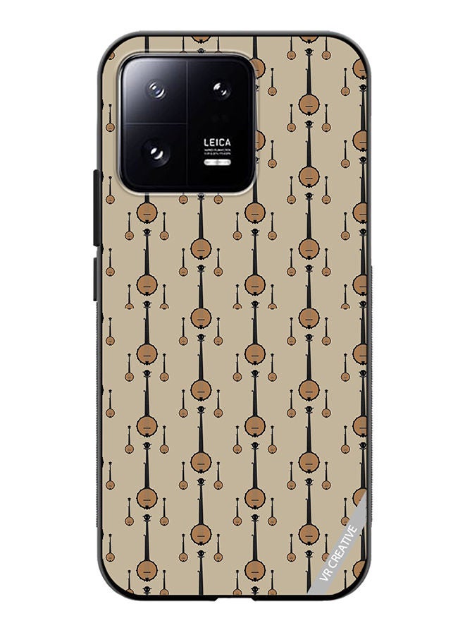 VR CREATIVE Protective Case Cover For Xiaomi 13 Banjo Musical Design Multicolour - Image 1